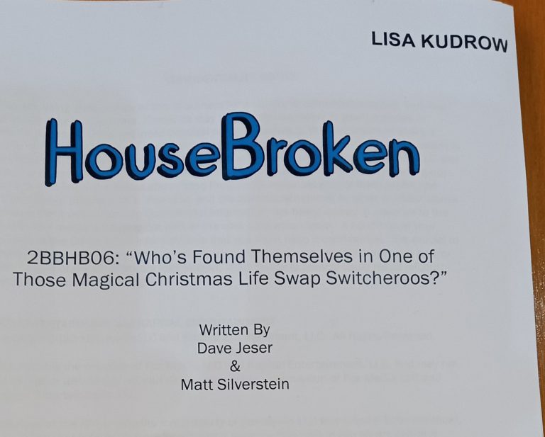 housebroken script front page lisa kudrow